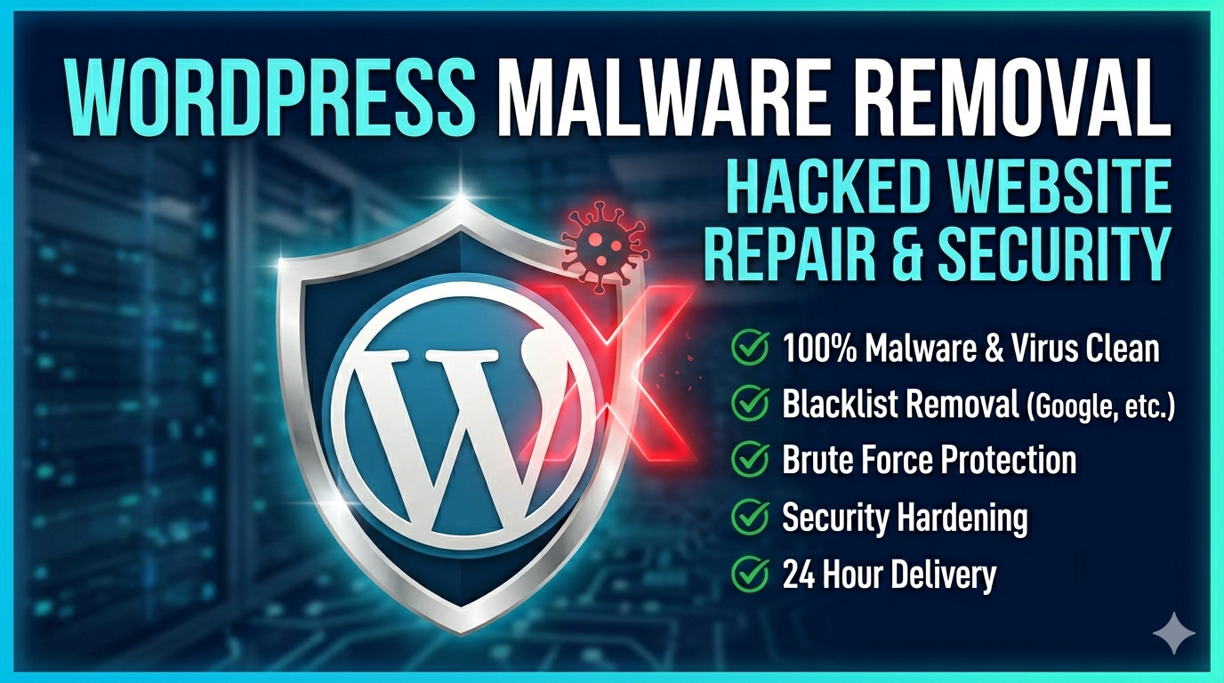 I will Remove WordPress Malware and Fix Hacked Website Security